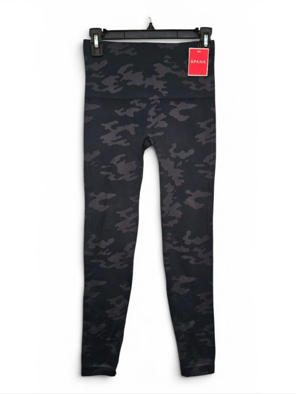 SPANX Women's Black & Gray Camo Look At Me Know Leggings, NWT, Size M